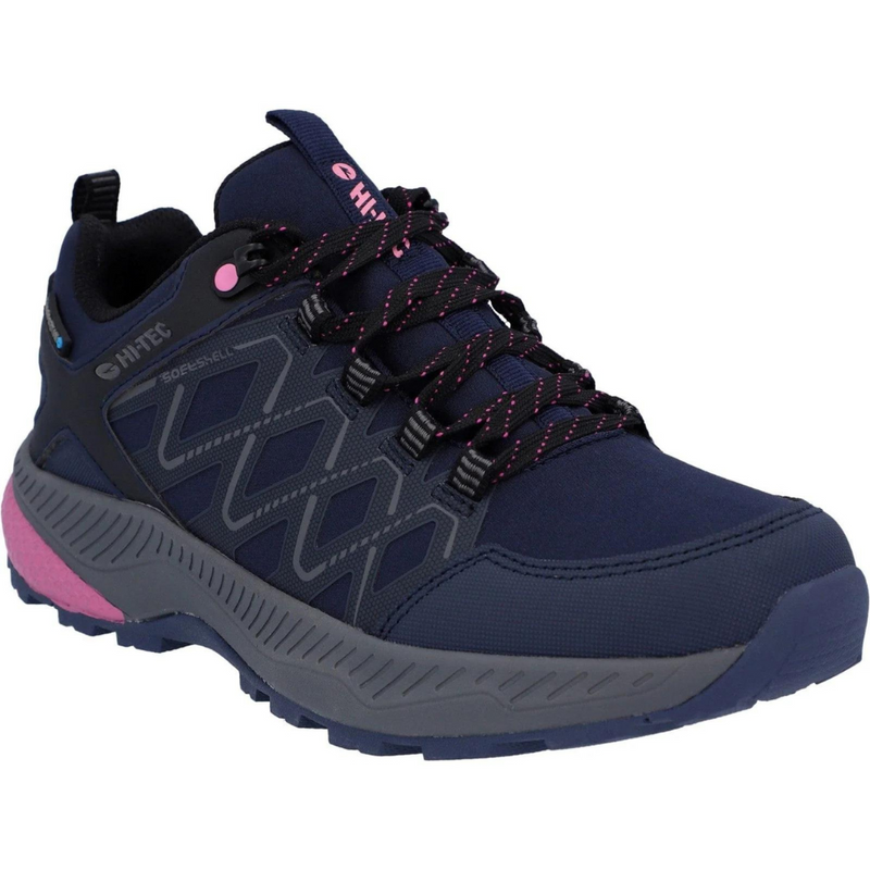 Load image into Gallery viewer, Hi-Tec | Diamonde Ladies Lightweight Waterproof Walking Shoes | Dark Blue & Pink - Boots