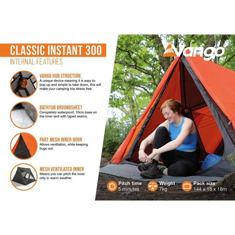 Load image into Gallery viewer, Vango | Classic Instant 300 Tent | 3 Person Tent - Camping Tents