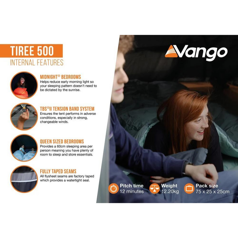 Load image into Gallery viewer, Vango | Tiree 500 | 5 Man Tent - Camping Tents