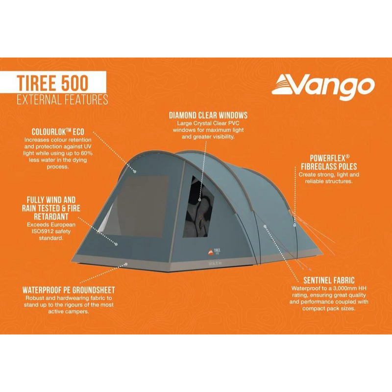 Load image into Gallery viewer, Vango | Tiree 500 | 5 Man Tent - Camping Tents