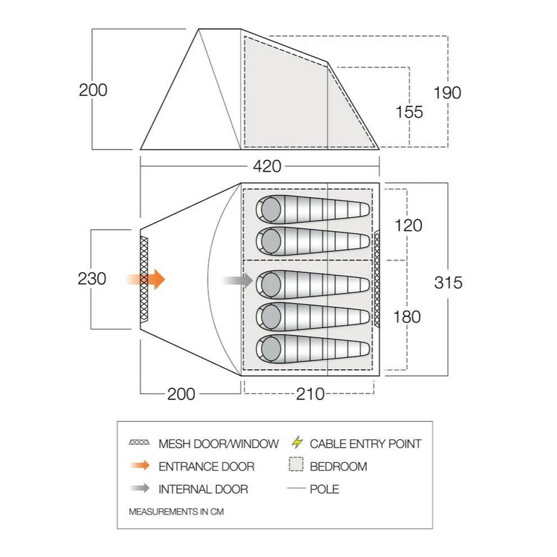 Load image into Gallery viewer, Vango | Tiree 500 | 5 Man Tent - Camping Tents