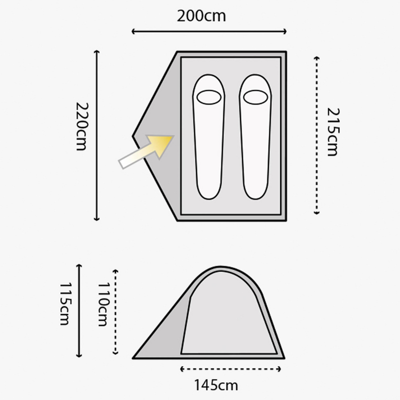 Load image into Gallery viewer, Highlander | Birch Dome Tent | 2 person - Camping Tents