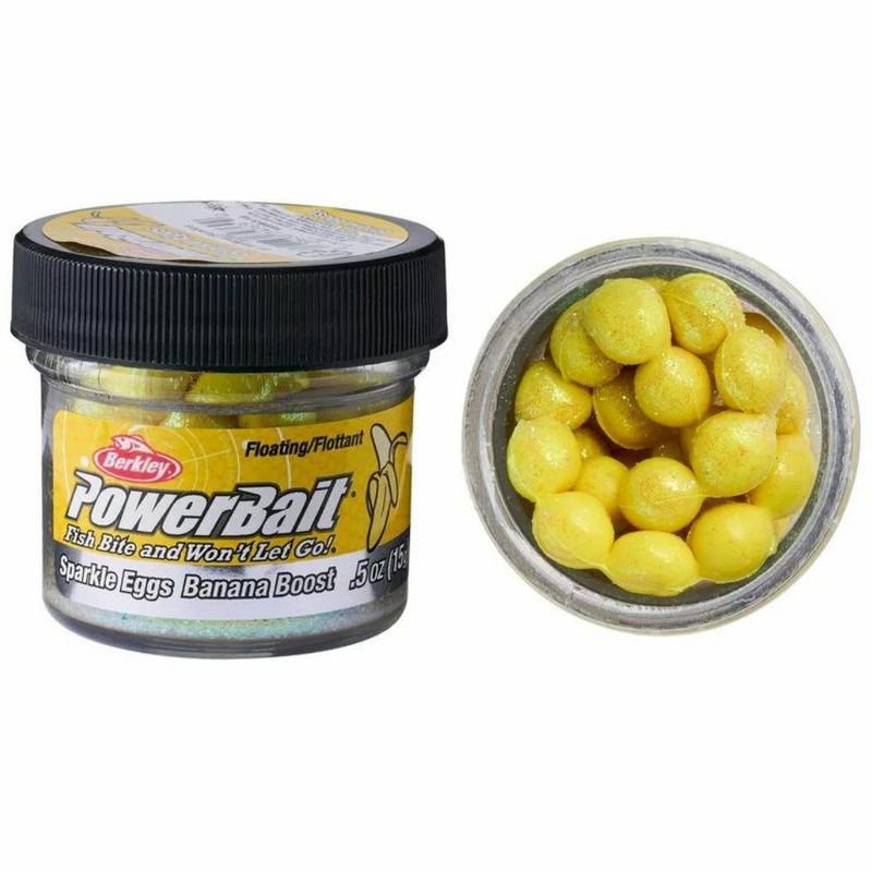 Load image into Gallery viewer, BERKLEY PowerBait | Floating Magnum SPARKLE EGGS - Powerbait in a Jar