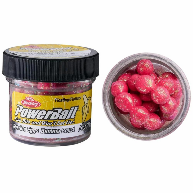Load image into Gallery viewer, BERKLEY PowerBait | Floating Magnum SPARKLE EGGS - Powerbait in a Jar