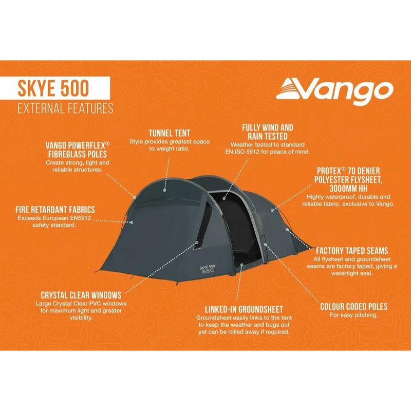 Load image into Gallery viewer, Vango | Skye 500 | 5-Man Tent - Camping Tents