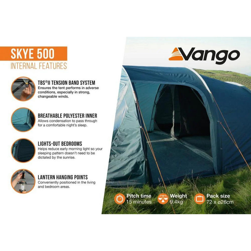 Load image into Gallery viewer, Vango | Skye 500 | 5-Man Tent - Camping Tents