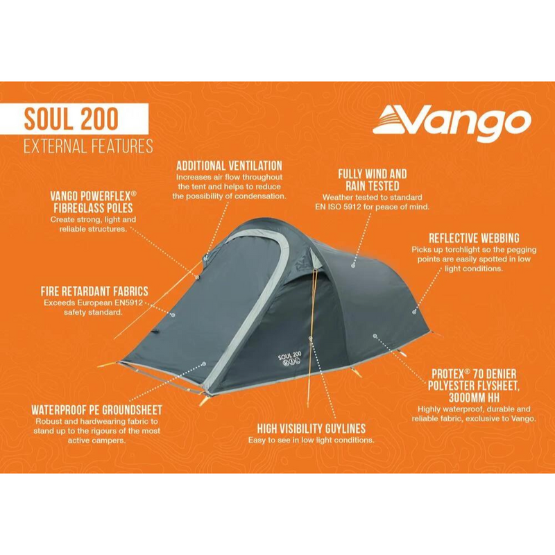 Load image into Gallery viewer, Vango | Soul 200 | 2-Man Tent - Camping Tents