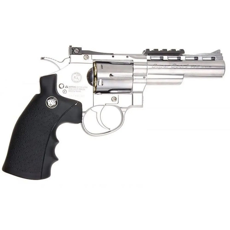 Load image into Gallery viewer, WinGun | 4" Revolver (Silver) - Airsoft Guns