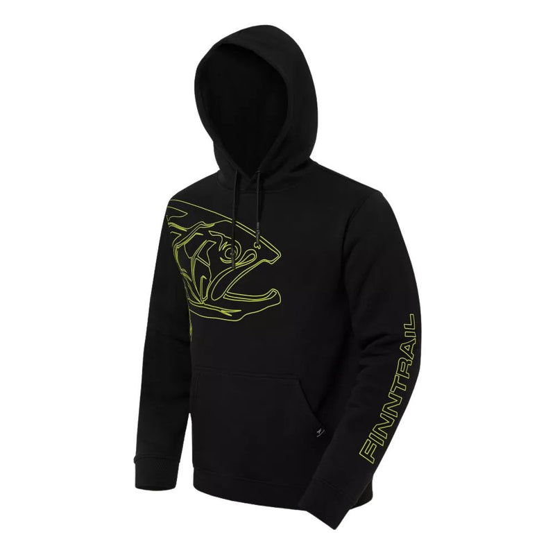 Load image into Gallery viewer, Finntrail | Hoodie Big Fish | Black And Yellow - Fishing Jumpers