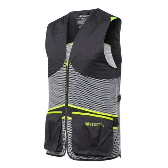 Beretta | Full Mesh Shooting Vest | Ebony & Ice Grey - Hunting Vests