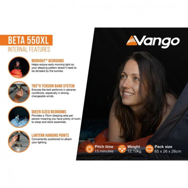 Load image into Gallery viewer, Vango | Beta 5 Man Tent | 550XL - Camping Tents