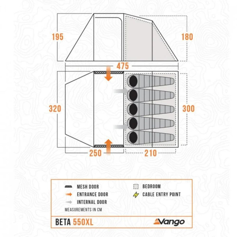 Load image into Gallery viewer, Vango | Beta 5 Man Tent | 550XL - Camping Tents