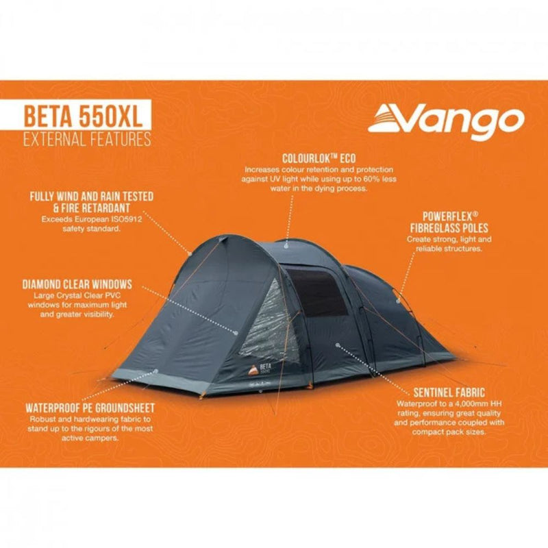 Load image into Gallery viewer, Vango | Beta 5 Man Tent | 550XL - Camping Tents