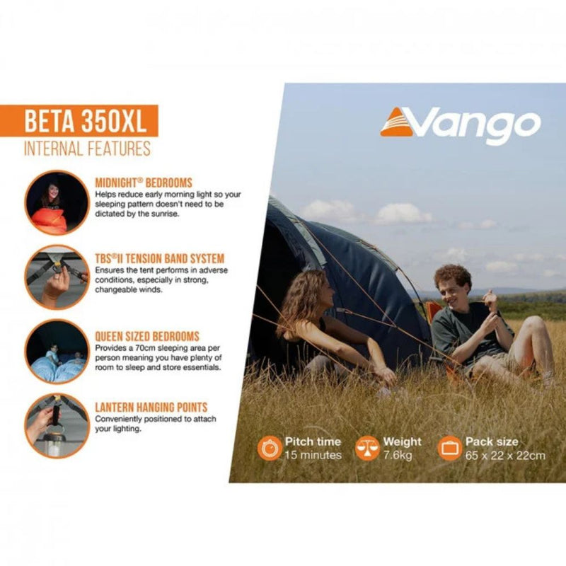 Load image into Gallery viewer, Vango | 3 Man Tent | Beta | 350XL - Camping Tents