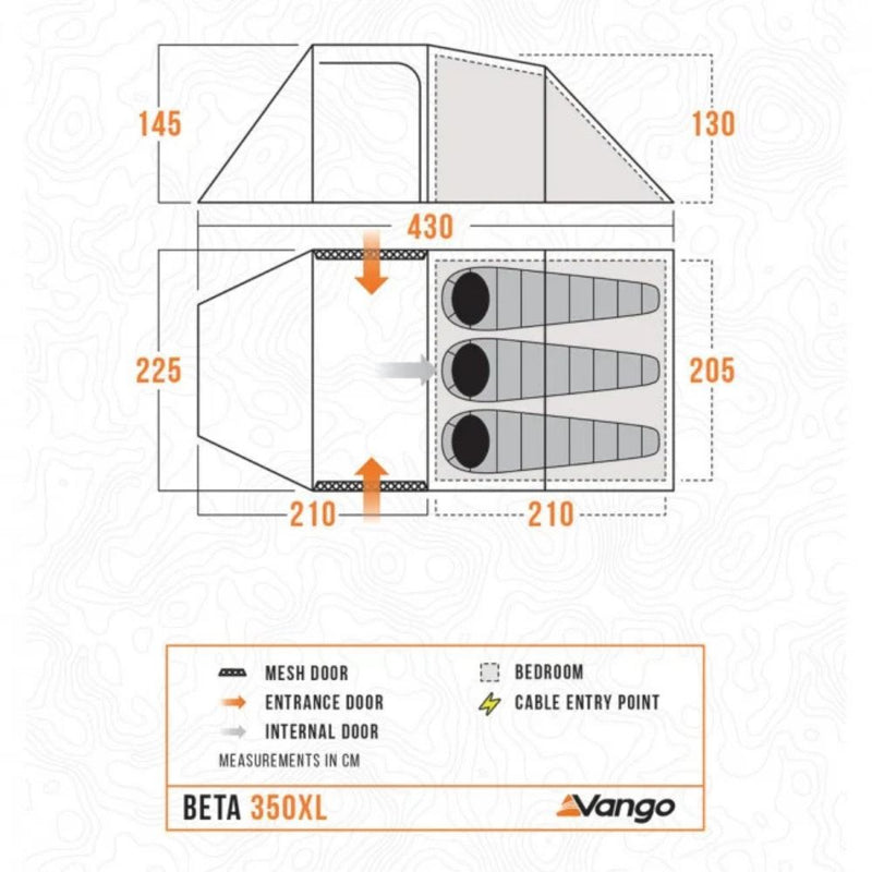 Load image into Gallery viewer, Vango | 3 Man Tent | Beta | 350XL - Camping Tents