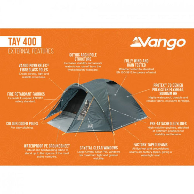 Load image into Gallery viewer, Vango | 4 Man Tent | Tay 400 - Camping Tents