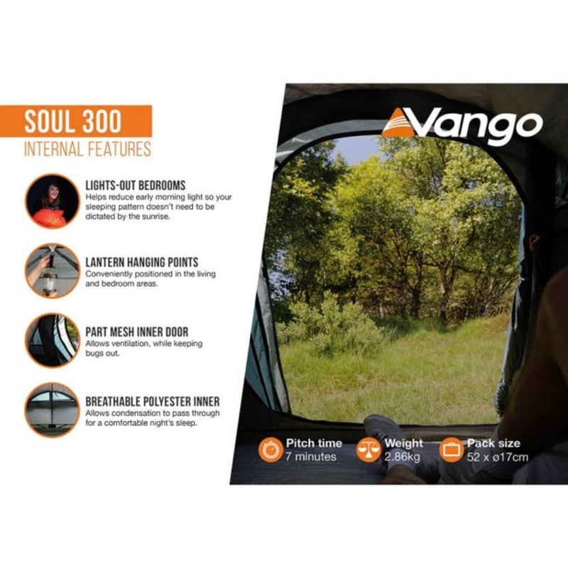 Load image into Gallery viewer, Vango | 3 Man Tent | Soul 300 - Camping Tents