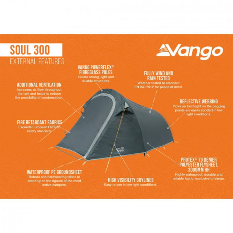 Load image into Gallery viewer, Vango | 3 Man Tent | Soul 300 - Camping Tents