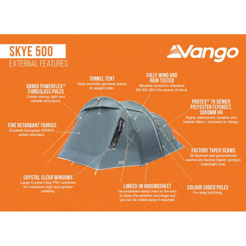 Load image into Gallery viewer, Vango | 5-Person Tent | Skye 500 - Camping Tents