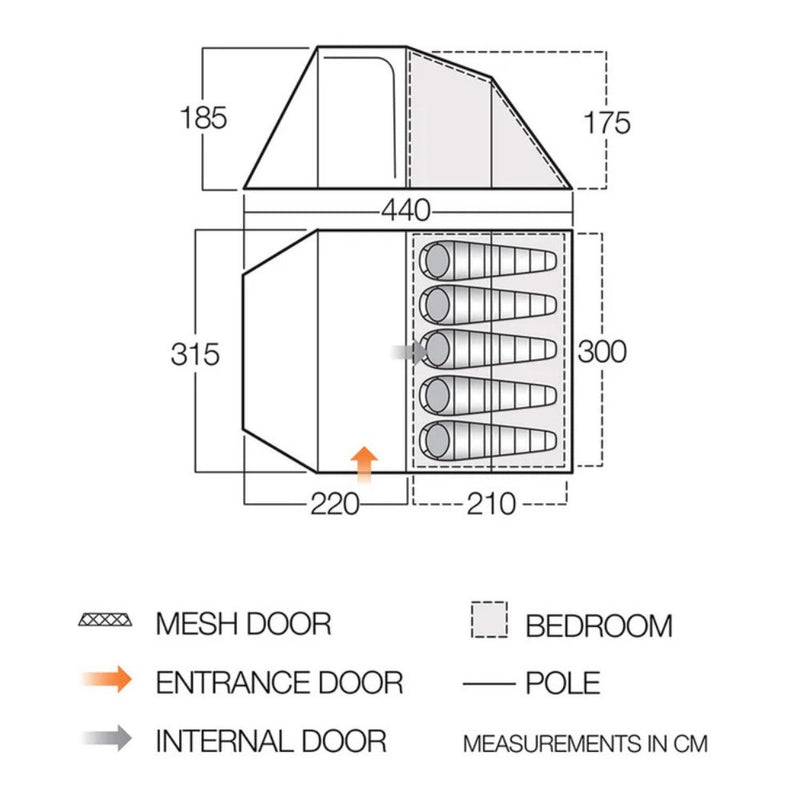 Load image into Gallery viewer, Vango | 5-Person Tent | Skye 500 - Camping Tents