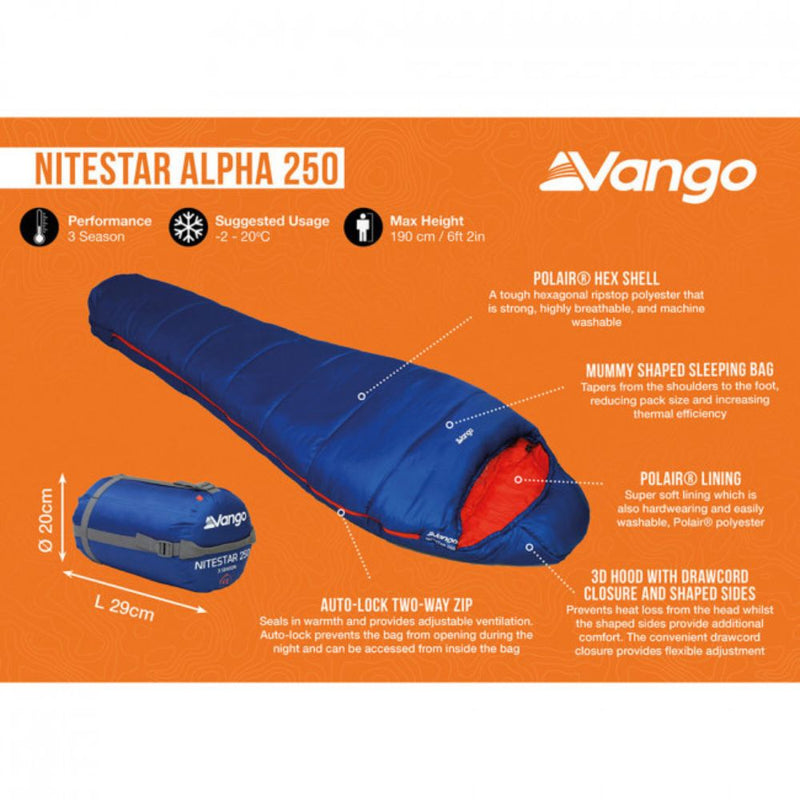 Load image into Gallery viewer, Vango | Nitestar Sleeping Bag | Alpha 250 - Sleeping Bags