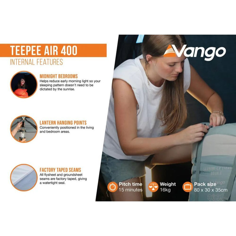 Load image into Gallery viewer, Vango | Teepee Air 400 - Camping Tents