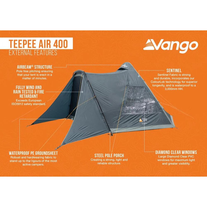 Load image into Gallery viewer, Vango | Teepee Air 400 - Camping Tents
