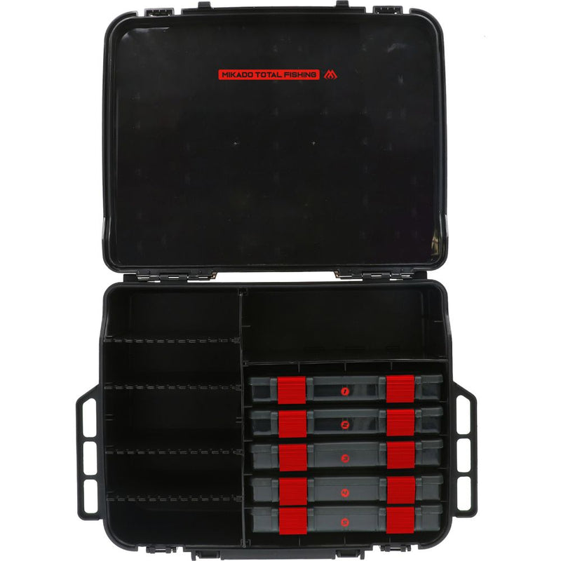 Load image into Gallery viewer, Mikado | Box | Two-Compartment Jaws | 47x34x19cm | Black - Tackle Boxes