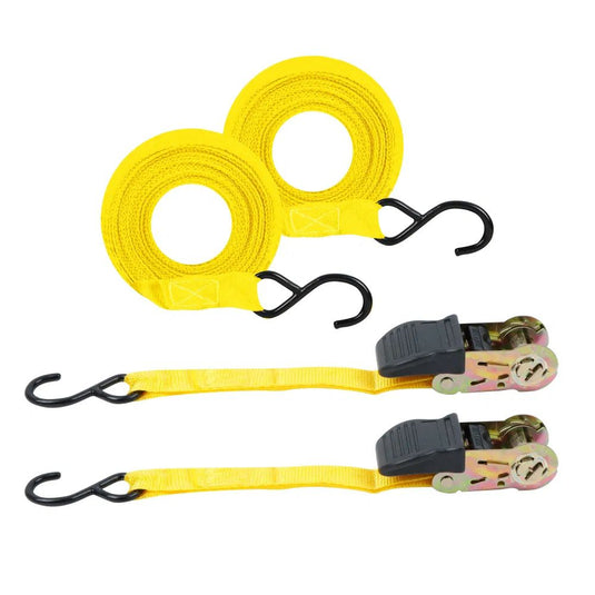Streetwize | 2 x 25mm-3.5m H/Duty Ratchet Tie Downs - Ratchet Straps