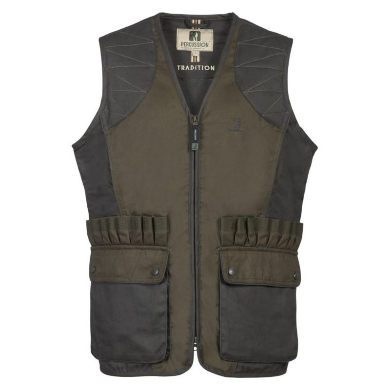 Load image into Gallery viewer, Percussion | Traditional Shooting Vest | Khaki - Hunting Vests