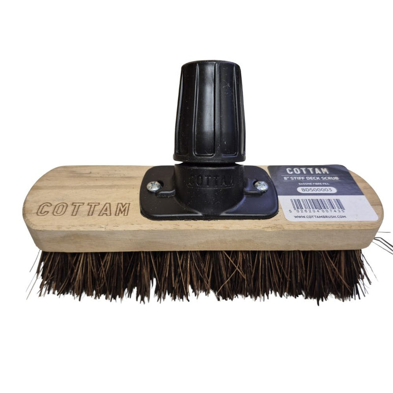 Load image into Gallery viewer, Cottam | 8" Deck Scrub Brush (Head & Handle) - Boat Accessories