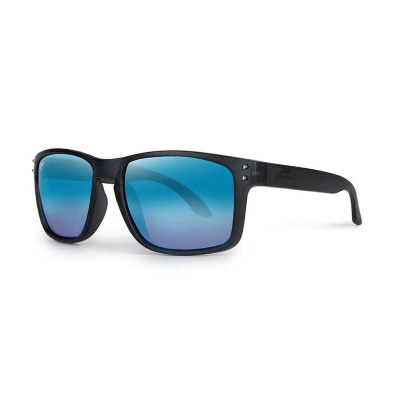 Load image into Gallery viewer, Fox Rage | Transparent Black Brown Lens Mirror Blue Sunglasses - Sunglasses