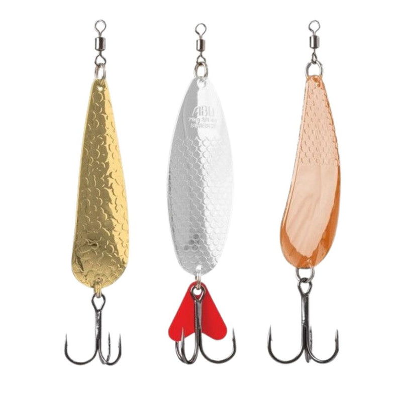 Load image into Gallery viewer, Abu Garcia | 100 Year Edition | Retro Spoon 3 Pack - Spoons & Toby Lures