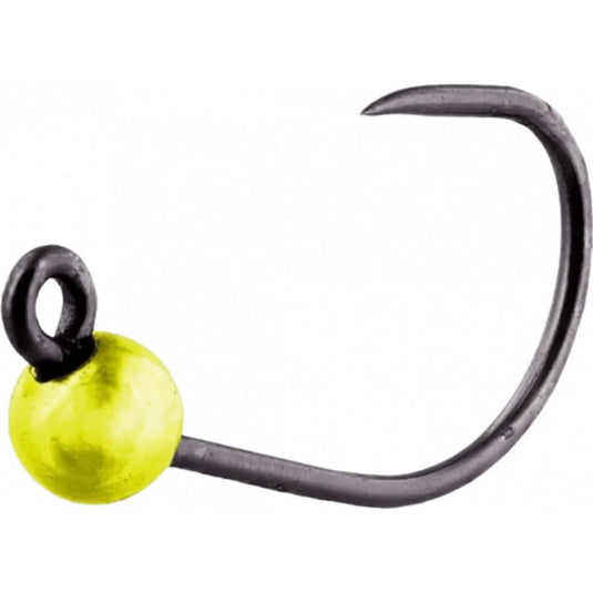 Westin | Softlure Single Hook W. Tungsten Weights | 5pcs | UV Yellow - Single Style Hooks