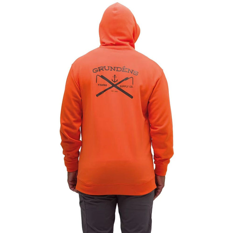 Load image into Gallery viewer, Grundens | Displacement DWR Hoodie | Orange - Fishing Jumpers