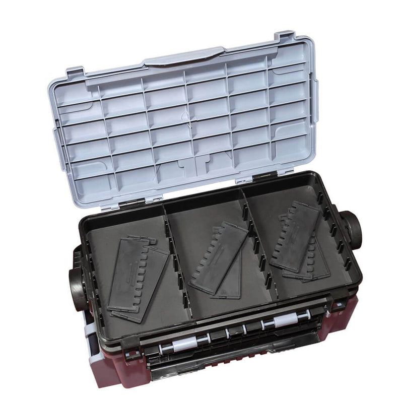 Load image into Gallery viewer, HTO | Lure Game Box | Large | 43 x 23.5 x 27.5cm | Grey - Tackle Boxes