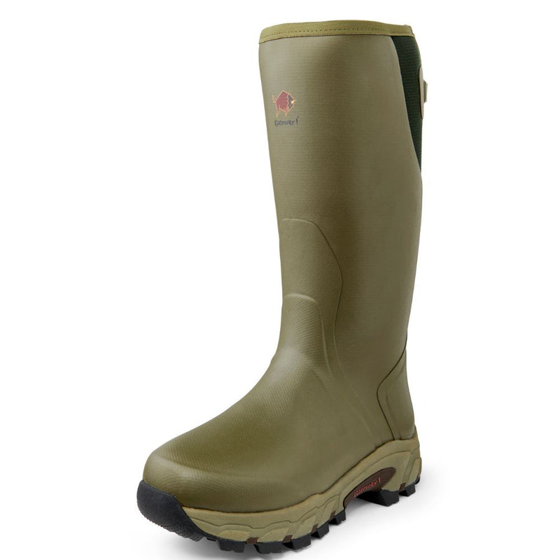 Load image into Gallery viewer, Gateway1 | Pro Shooter 18" 7mm Side-Zip | Olive - Wellingtons