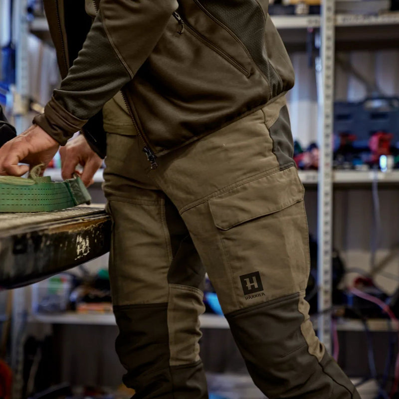 Load image into Gallery viewer, Härkila | Scandinavian Trousers 30" | Dark olive/Willow green