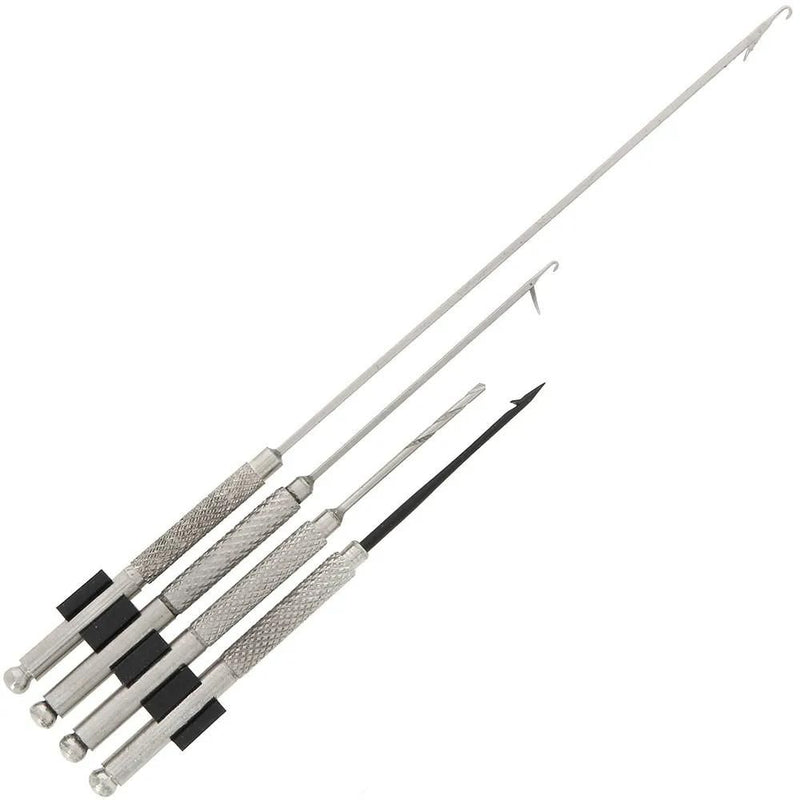 Load image into Gallery viewer, NGT | 4pc Stainless Tool Set | PVA Long, PVA Short, Baiting Needle and Drill - Coarse Fishing Accessories