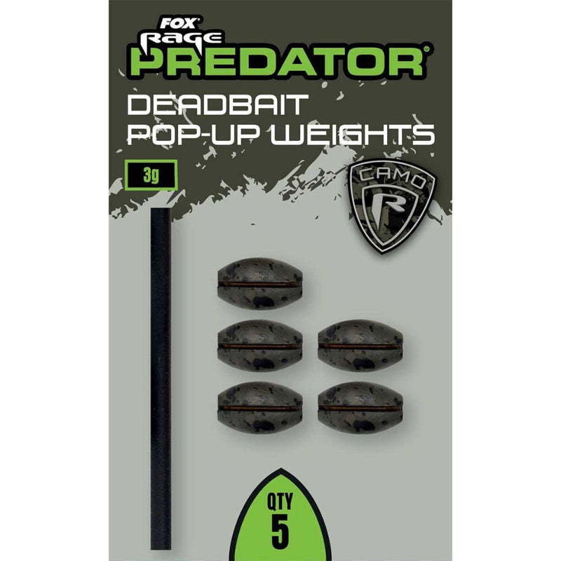 Load image into Gallery viewer, Fox Rage | Predator Camo Deadbait Pop-Up Weights - Predator Deadbaiting