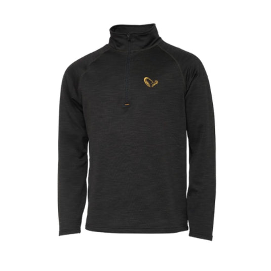 Savage Gear | Regenerator Half-Zip Fleece | Kombu Green - Fishing Jumpers