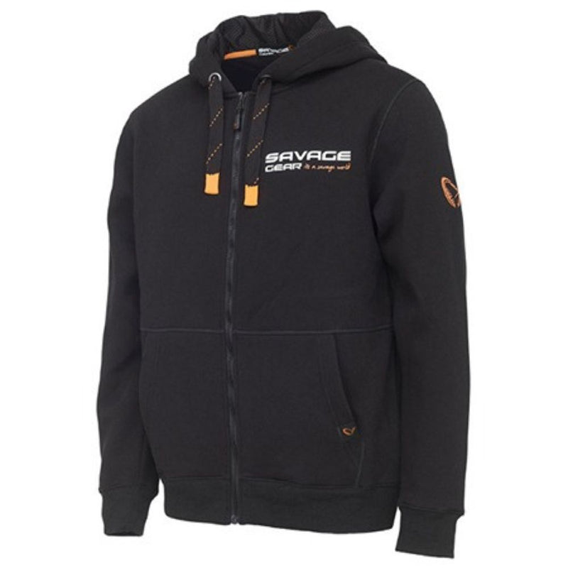 Load image into Gallery viewer, Savage Gear | Urban Zip Hoodie | Black Ink - Fishing Jumpers