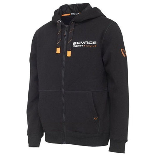 Savage Gear | Urban Zip Hoodie | Black Ink - Fishing Jumpers