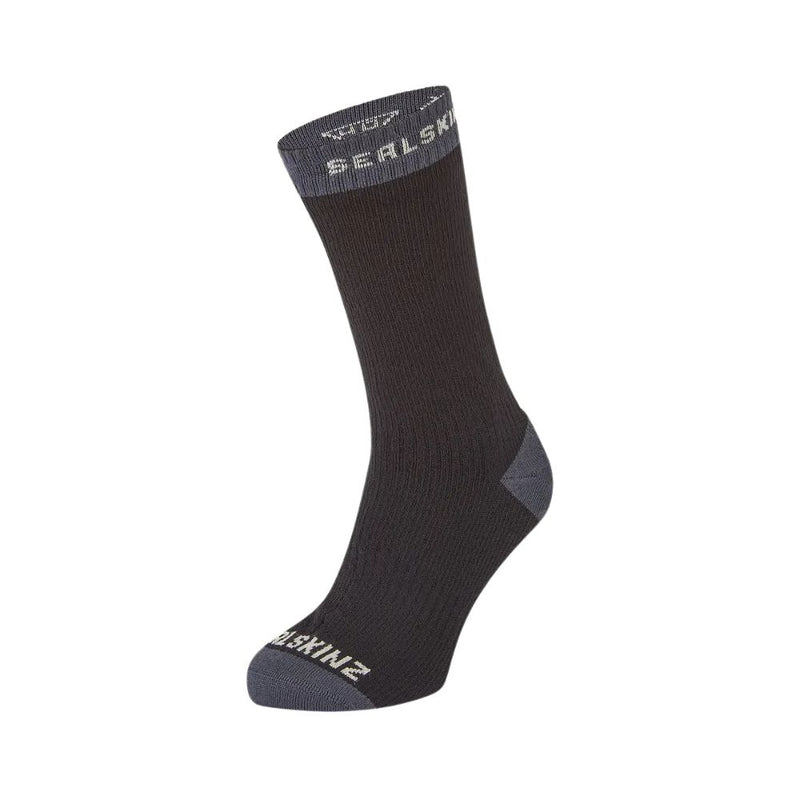 Load image into Gallery viewer, Sealskinz | Wiveton AQUASEALZ™ Waterproof Warm Weather Mid Length Sock | Black - Socks