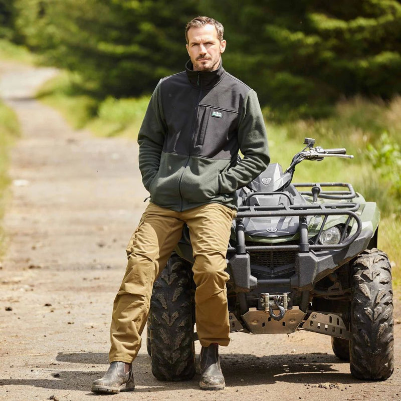 Load image into Gallery viewer, Ridgeline | Ballistic Long Sleeved Fleece Hoodie | Olive/Black - Hunting Jumpers