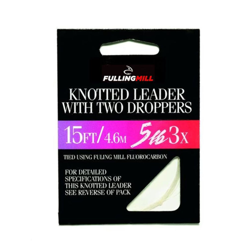 Load image into Gallery viewer, FullingMill | Leader 15ft with 2 droppers - Leaders & Tippets