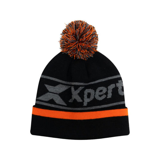 Xpert | Core Pom Pom Beanie Hat Black - Hats