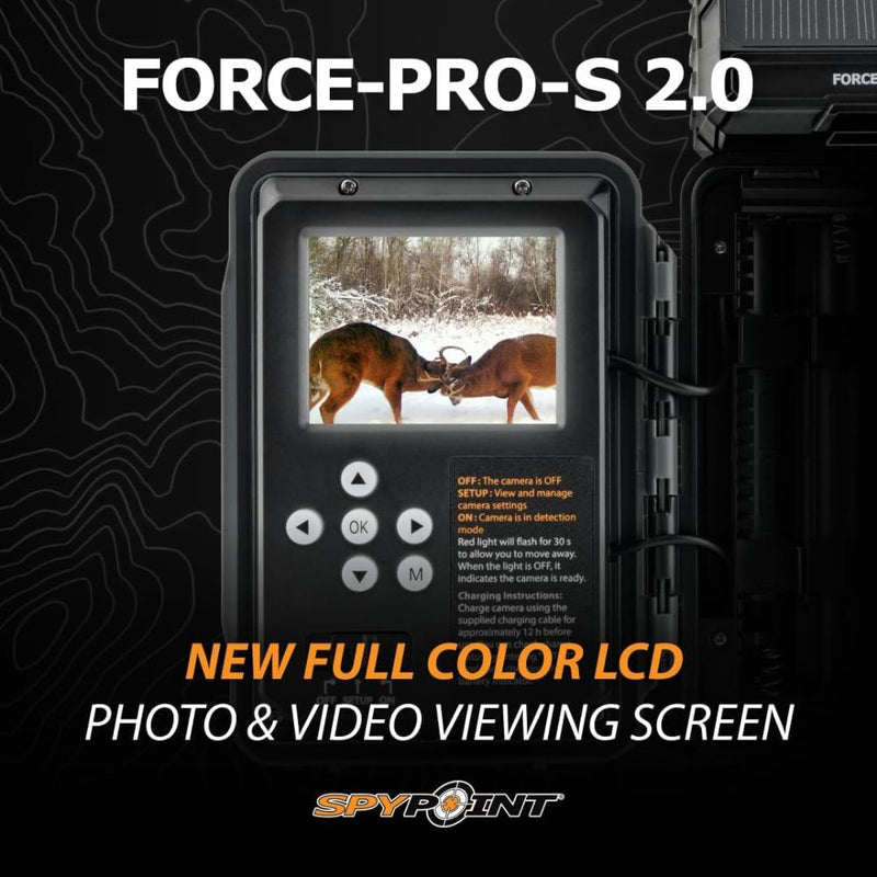 Load image into Gallery viewer, Spypoint | Force-PRO-S 2.0 Solar Trail Camera | Grey - Trail Cameras