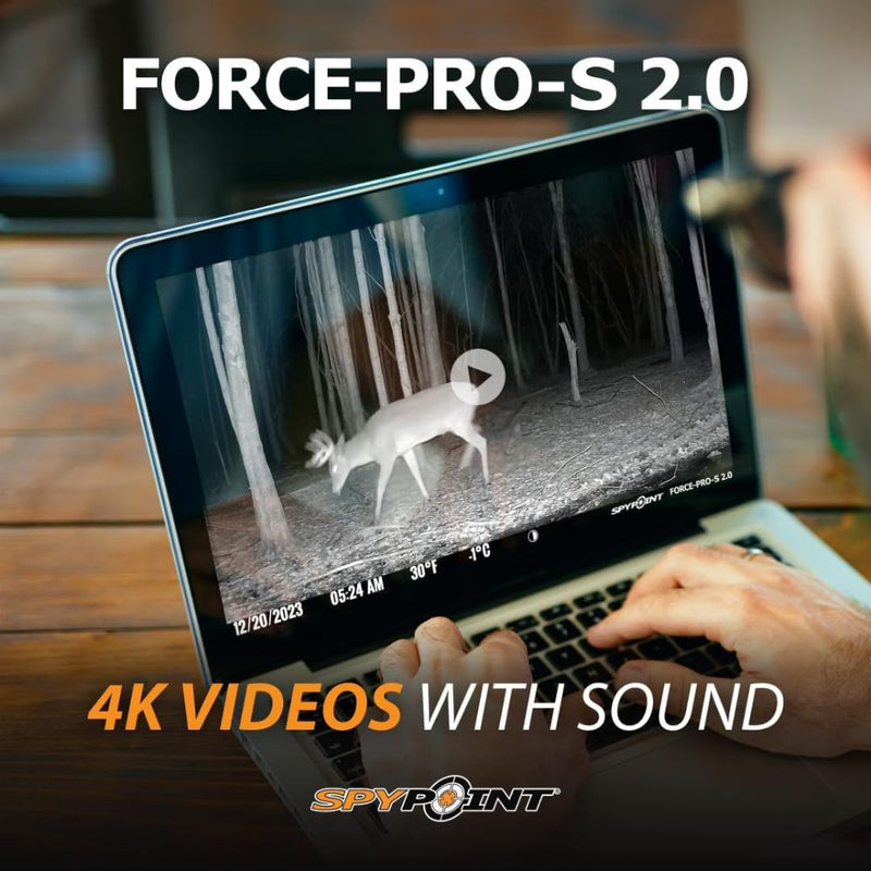 Load image into Gallery viewer, Spypoint | Force-PRO-S 2.0 Solar Trail Camera | Grey - Trail Cameras