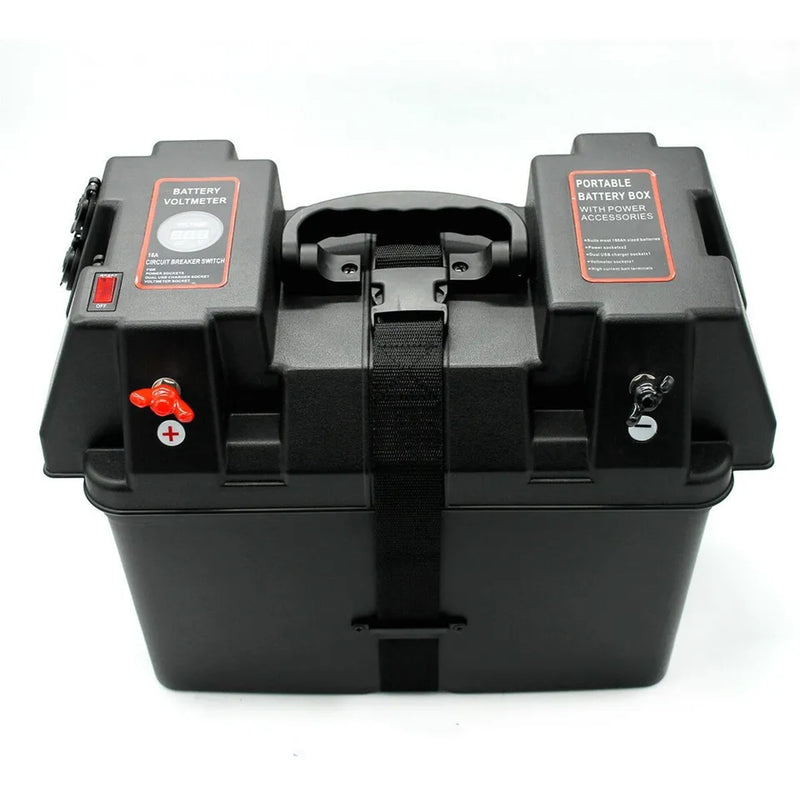 Load image into Gallery viewer, Wildhunter.ie - Marine Battery Box Storage with USB and sockets - Marine Batteries